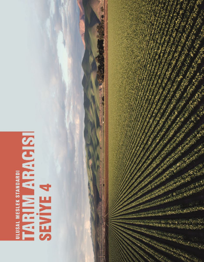 Tarım Aracısı (Seviye 4) Ulusal Meslek Standardı