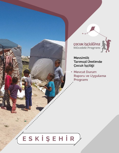Mevsimlik Tarımsal Üretimde Çocuk İşçiliği Mevcut Durum Raporu ve Uygulama Programı ESKİŞEHİR